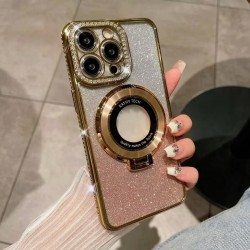 Magsafe Diamond Deco Glittering Bling Case Gold Iphone 16 Magsafe Diamond Deco Glittering Bling Case Gold Iphone 16