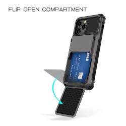 VRS Card Back (Max. 5 Card) Iphone 12 Pro Max Gun Black - Sale