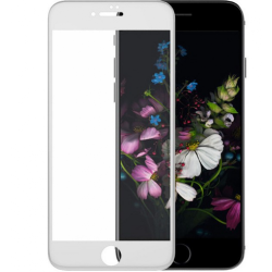 Premium 5D Glass Protector Full Cover / Full Glue Iphone 7+ / 8+ White