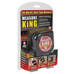 King Professional Laser Measuring Digital Tape Ruler with Roll Cord - No DC
