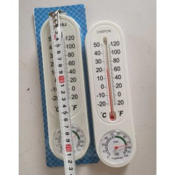 Indoor High Precision Thermometer with Humidity Hygrometer 22cm