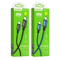 Kakusiga Smart Fast Charging Cable PD 60W Type C to Type C 1 Meter Kakusiga Smart Fast Charging Cable PD 60W Type C to Type C 1 Meter