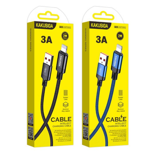 Kakusiga Fast Charging Cable 3A 2 Meter Lightning