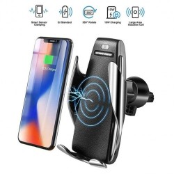 Qi Wireless Fast Car Charger 10W with car holder Sensor-activated Clamping and Unclamping S5 Qi Wireless Fast Car Charger 10W with car holder Sensor-activated Clamping and Unclamping S5