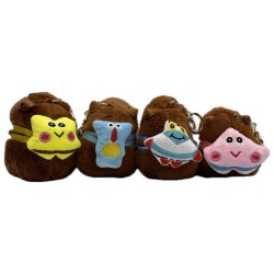 Monkey Key Ring 10cm (6pcs mix Colour in OPP bag)