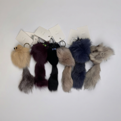 Fur Keyring 20cm (10pcs Mix Colour in OPP bag)