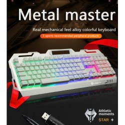 Gaming Keyboard 104Keys Backlight with Wired USB and Waterproof IPX4 Gaming Keyboard 104Keys Backlight with Wired USB and Waterproof IPX4